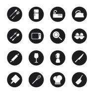 Kitchen Design Icons - Black Circle Series