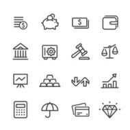 Finance Icons - Line Series