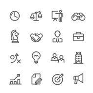 Business Icons - Line Series