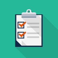 Vector survey icon