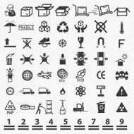 Paper box icons set illustration eps10