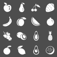 Vector Set of Fruit Icons
