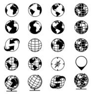 Globes Icons and Symbols
