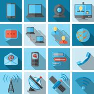 Communication icon black set