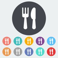 Cutlery single icon