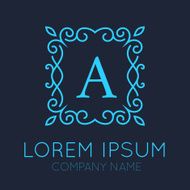 Monogram logo design N2