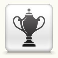 Square Button with Trophy