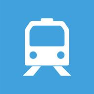 Train white icon