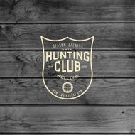 Hunting club badges logos and labels for any use