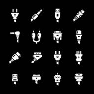 Set icons of plugs and connectors