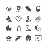 Home Security & Care Icon Set N2