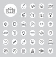 Education Icons Set N87