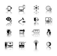 Internet marketing icons