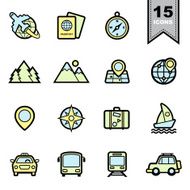 Travel Icons Set N14