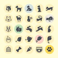 set of animal icons N18