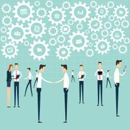 Business working communication connection process