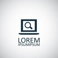laptop search icon