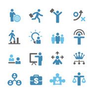 Human Resource Business and Strategy Icons - Conc Series