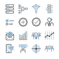 Stock Vector Illustration SEO icon set 5