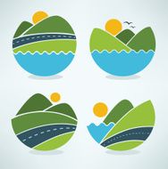 lovely cartoon landscape