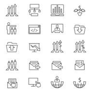 Business icons set N70