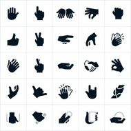 Hand Signals and Gestures Icons