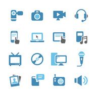 Multimedia and Equipment Icons - Conc Series