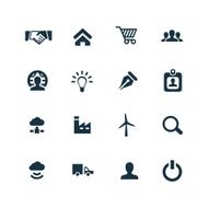 B2B icons set