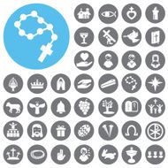 Christian religion sign and symbol Illustration eps10