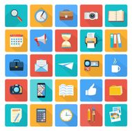 Business office and marketing items icons N7
