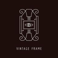 Art Deco Style Elegant Monogram - Design Template N2