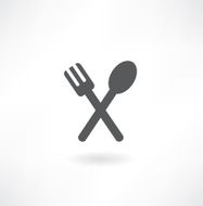 Spoon and fork icon N2
