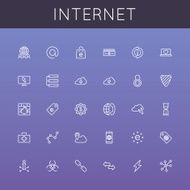 Vector Internet Line Icons