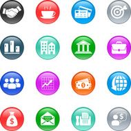 business and financial icons N10