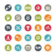 Corporate Business related vector icons Ringico series