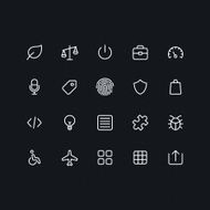 Outline vector icons for web and mobile N4