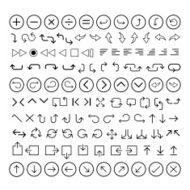 arrow icons set