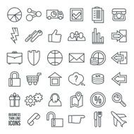 Navigation online store and business icons