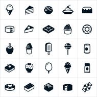 Sweets Candy and Desserts Icons