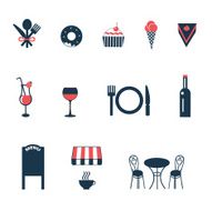 set of vector icons for cafe N2