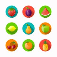 Vector Fruit Icons