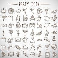 holidays and party icons