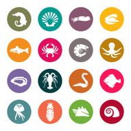 Seafood icons