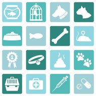 Vector Set of Pets Icons N2