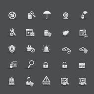 Virus computer icons vector