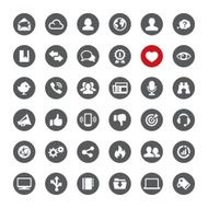 Social Media and Internet vector icons
