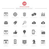 Set of SEO and Development icons 1