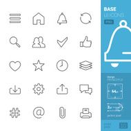 Base UI related vector icons - PRO pack