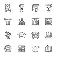 Education Thin Line icons N2