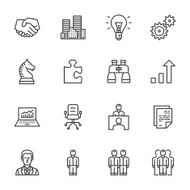 Business Thin Line Icons N2